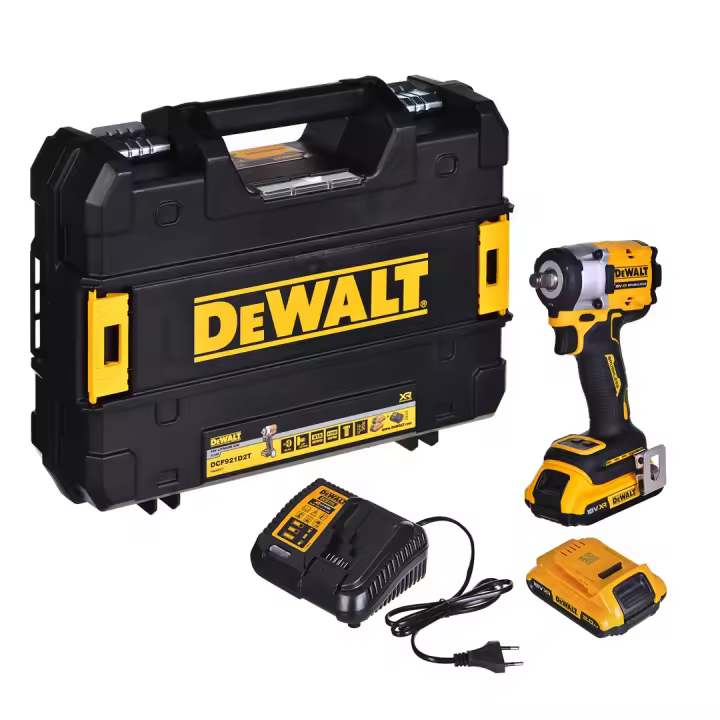 Klucz udarowy 1/2" 18v 2x2,0ah dcf921d2t dewalt - 1
