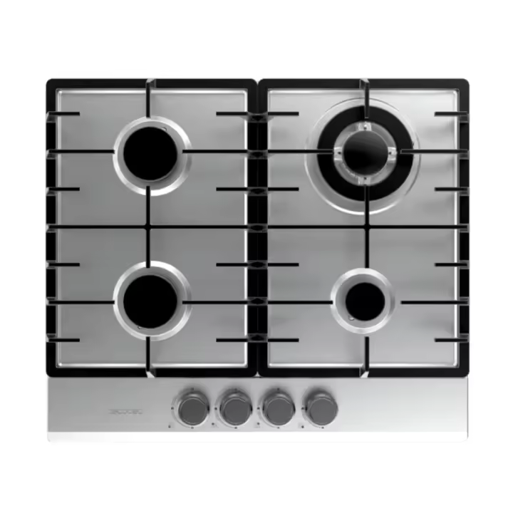 Placa de gas Cecotec Bolero Squad G 4200F 8000W 4 fuegos inox 58 cm - 1