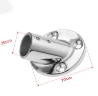 1 Pieza De Hierro Inoxidable Base Redonda Para Barrera De Buques Marinos Yate Conector De Fondo Redondo 1" / 25mm Herramienta Para Barco Ángulo De 45 Grados - details 5