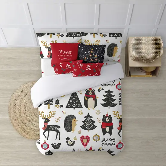 BL BELUM - Funda nórdica navidad 50% algodón - 50% poliéster- Funda nórdica con botones Laponia 18 - Funda Nórdica Extrasuave - Funda Nórdica 100% Made in Spain - 1