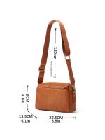 Bolso De Hombro Para Mujer PU Nueva Multi Cremalleras Pequeño Anti Salpicaduras Bolso Cruzado Cuadrado Pequeño De SHI WEI YA - details 13