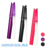 3pcs Archivo De Uñas De Vidrio Crystal Con Estuche Lavable Y Reutilizable Herramienta Profesional De Manicura Para Mujeres Y Niñas Regalos - details 0