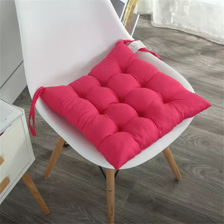Cojín Redondo Para Silla Con Almohadilla Gruesa Y Correa Para Comedor Patio Oficina Interior Exterior Jardín Sofá Cojín De Butt Con Strap - 1