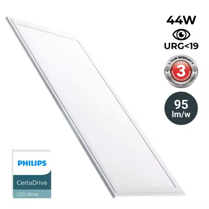 Barcelona LED Panel LED slim 120X30 cm -  Driver Philips - 44W - UGR19 - 1