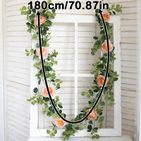 Guirnalda De Flores Artificiales De Rosas Para Boda Decoración De Hogar Y Habitaciones Arco De Jardín Primavera Otoño Planta Falsa De Vínculo - details 1
