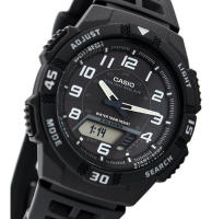 Reloj deportivo para hombre Casio SOLAR AQ-S800W-1B Hora Mundial Cronómetro 5 alarmas diarias correa de resina 100m resistente al agua - details 0