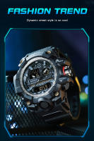 Reloj Deportivo De Estilo Militar G-Serie SANDA Para Hombres Resistente Al Choque Y Al Agua Con Pantalla Analógica Y Digital Relogios Electrónicos Para Hombre - details 14