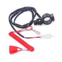 1Pc Interruptor De Parada Para Motocicleta Y Cuerda De Seguridad Universal Para Manillar De 22mm Para Scooter - details 11