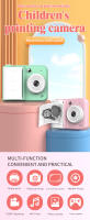 Cámara de impresión instantánea para niños Vavupo, Pantalla digital de 6,1 cm, grabación de 1080p, 4800x3200 píxeles, Diseño portátil, Batería de Lithium recargable 18650, Doble Puerto USB, maquillaje para niños - details 0