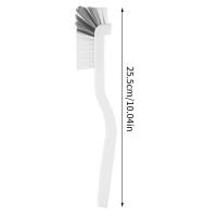 Cepillo De Limpieza Para Lavabo Estilo Japonés Con Mango Largo Diseño De Codo Agujero En Cola Accesorios De Limpieza Para Espacios Estrechos Y Paredes - details 0