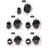 Adaptador De Tubo Recto AN4 AN6 AN8 AN10 AN12 Aluminio Anodizado Negro Universal Para Suministro De Combustible Y Tratamiento - details 1