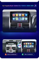 AWESAFE inalámbrico CarPlay Android Auto Radio para Toyota Rush DAIHATSU TERIOS 2006 2007 2008 2009 2010 2011 2012 2013 2014 2015 2016 coche reproductor multimedia GPS 2 din autoradio volante controles RDS Bluetooth - details 2