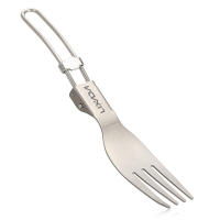 Lixada Cuchara De Titanio Plegable Ultraligera Para Exteriores Y Camping Utensilios De Mesa Portátiles Para Comida Y Frutas - details 9