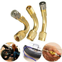 Adaptador De Válvula Universal Para Motocicleta Camión Coche Extensión De Válvula De Neumático Ángulo Curvo 45 90 135 Grados Material De Latón - details 0