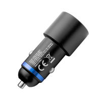 Cargador para coche USB a Tipo C de 48W. Compatible con 12V y 24V. Negro - details 2
