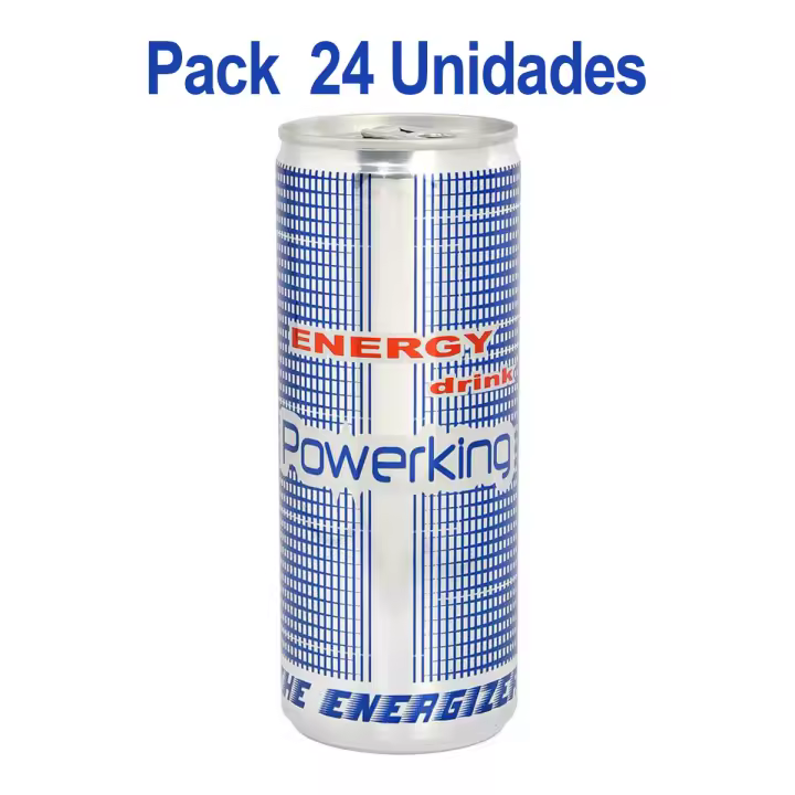 Bebida Energética POWERKING 24 latas x 250ml - 1