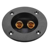 Conector De Terminales De Altavoz Para Coche 1pc Placa Redonda Doble Post De Fijación Con Tornillo Subwoofer Plug Multi-tone & Claxon Horns - details 4