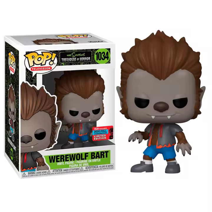 Figura Funko Pop The Simpsons Werewolf Bart Exclusive-Figura de Vinilo Coleccionable - Idea de Regalo- Mercancia Oficial - Juguetes para Niños y Adultos - Movies Fans - Muñeco para Coleccionistas y Exposición - 1