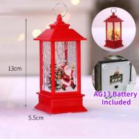 Lámpara De Aceite Portátil Vintage Con Luz LED Para Navidad Y Fiestas Decoración De Casa Y Jardín Piloto Eléctrico Incluido - details 1