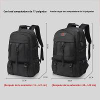 50L 80L Large Travel Backpack Men Separate Shoe Compartment Business Bag Outdoor Sports Waterproof Man Black Storage Backpacks - details 5