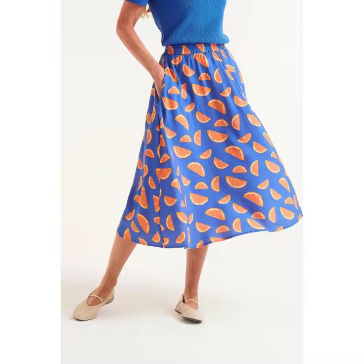 Compañia Fantastica Falda Midi Estampado Pomelos - 1