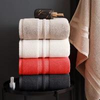 Toalla De Baño Grande De Algodón 100% 160x80cm Toallas De Lujo Para Ducha Viaje Deportes Regalo Tela Terry Absorbente Rectangular Bordado Plaid - details 7