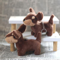 Muñeco De Peluche De Perro Salchicha 15cm Simulación Juguete Suave Para Niños Decoración De Habitación Regalo De Cumpleaños - details 8