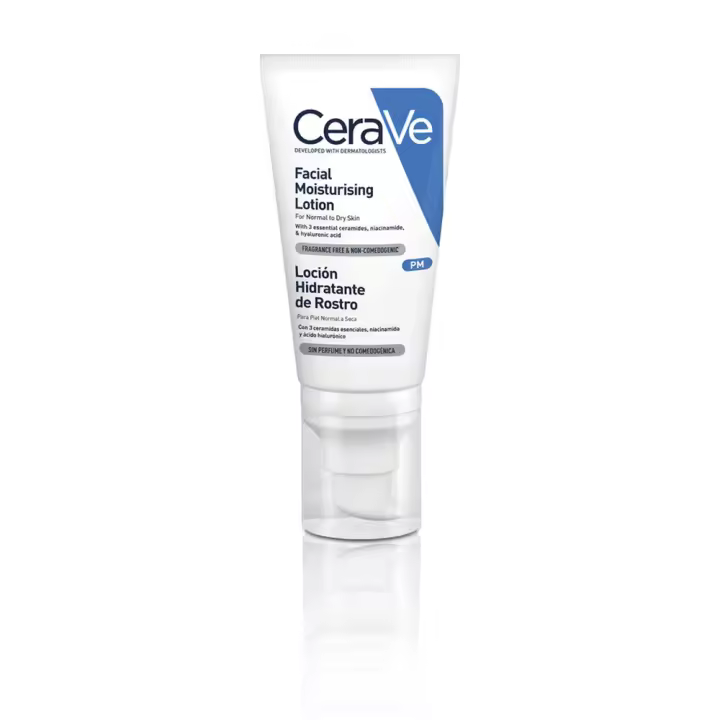 Cerave Loción Hidratante Rostro Ceramidas y Ácido Hialurónico 52 ml - 1