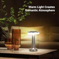 Lámpara De Mesa LED Táctil Recargable Luz Nocturna Para Escritorio Decorativa Para Restaurante Hotel Bar Bedroom Moderno - details 5