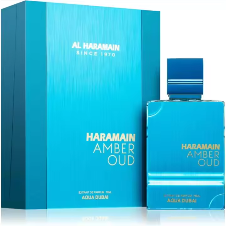 Al Haramain Amber Oud Aqua Dubai Perfume – Fragancia Acuática Oriental Unisex de Larga Duración, 75ml - 1