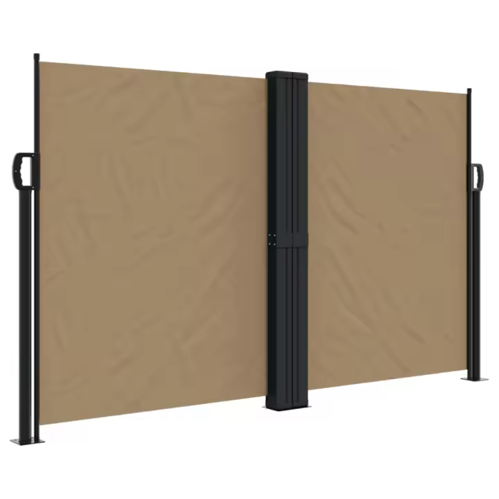 Toldo lateral retrácthil gris taupe 140x1200 cm - 1
