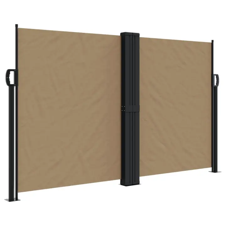 Toldo lateral retrácthil gris taupe 140x1200 cm - 1