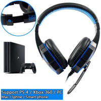 Auriculares De Juego Con Microfone 3.5MM Cable Estéreo Bass Gamer Para PC Teléfono Laptop PS4 Xbox One Switch Resistentes Al Agua - details 4