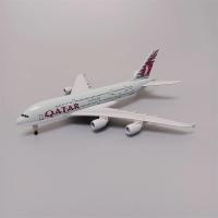 Modelo De Avión De Aleación De Metal Qatar Classic Airways 380 20cm Con Ruedas De Aterrizaje Juguetes Y Regalos Para Jóvenes - details 4