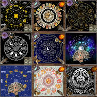 Mantel De Taro Con Doce Constelaciones Y Cielo Estrellado 1pc Decoración De Juego De Tarot Estilo Moderno Poliéster 100% - details 0