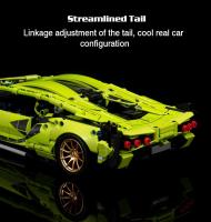 Bloques De Construcción Técnicas Bugatti Y Lamborghini Modelo De Carrera De Alta Velocidad Juguetes Para Niños Regalos Para Niños - details 17