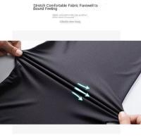 Camiseta De Verano Para Hombre Manga Corta Seda Hielo Suelta Estilo Casual Multifacético En Colores Variados Prenda Versátil Para El Día - details 1