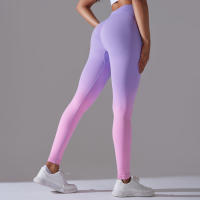 Leggings De Yoga Con Control De Abdomen Y Cambio Gradual High Waisted Para Mujer Fitness Running Entrenamiento Sin Costuras - details 32