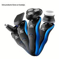 1pc 8D Multifuncional Cepillo De Barba Eléctrico Recargable Para Hombres Con 4 Funciones Cepillo De Barba Recargable Por USB Lavable En Su Totalidad - details 6