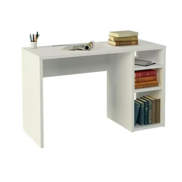 Suinplas Decoraciones MESA DE ESTUDIO BLANCO CON ESTANTES  K1606 - 1