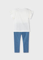 CONJUNTO DE CAMISETA + LEGGINS DENIM DE NIÑA - MARCA MAYORAL. - details 2