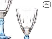 MAXHOME-Juego 6 Copas Vino Fantasía Cristal 275 Ml,Color Azul,Salmon,Verde. - details 4