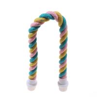 Juguete Para Pájaros Colgante De Algodón Y Correa Colorido Percha Para Masticar Juguete De Cazuela De Aves Juguete De Escalada Para Pájaros - details 10