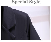 Vestido De Moda Coreana Para Mujer Traje Estudiante Cuello Alto Ajustado Plisado Botones Dobles Cierre Negro Ropa De Otoño - details 11