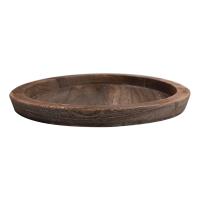 Tazón De Madera Redondo Para Mesa De Café Soporte Para Velas Decoración Del Hogar Tenedor De Servicio Pequeño Multipropósito Estilo Rustico - details 5