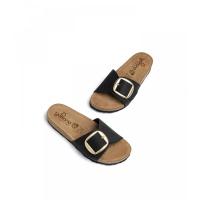 YOKONO JERBA 114 Sandalias Anatómicas mujer 35090 25V BIO PALA HEBILLA NOBUCK NEGRO - details 2
