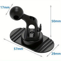 Soporte Universal Para Teléfono Móvil En Tablero De Coche Base De Bola De 17mm Compatible Con iPhone Samsung Xiaomi Huawei - details 4