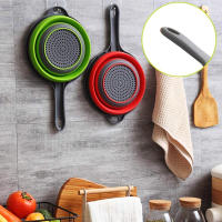 Colador De Cocina Extensible Con Manija Larga Colador Collapsible Para Verduras Frutas Pasta Eco-amigable PP+TPR - details 1