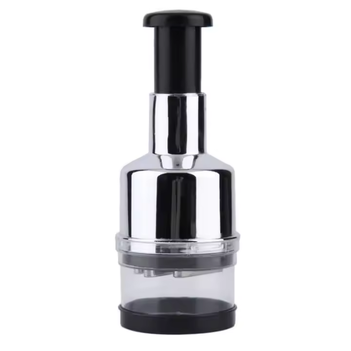Cortador De Ajo Manual Multifuncional Eco-amigable Acero Inoxidable Herramienta De Cocina Para Puerros Patatas Pimienta Verduras - 1