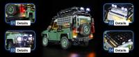 Kit De Luz LED Para Rover Defendered Racing SUV 10317 Bloques De Construcción No Incluye Modelo Para Adultos 18+ - details 4